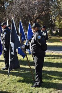 A final thank you to veterans by the Honor Guard